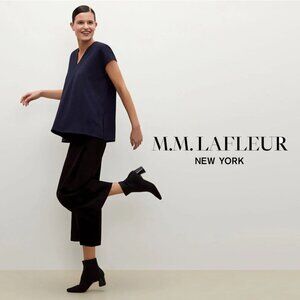 MM LA FLEUR The Townsend Top – Navy Stripe XS NWOT